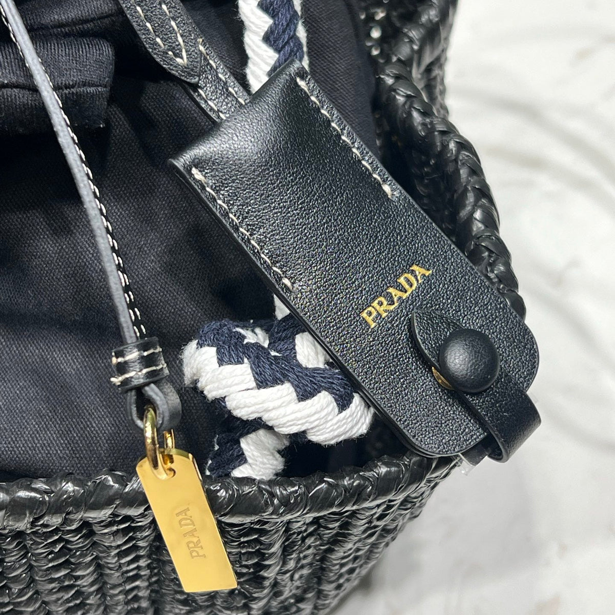 PD RAFFIA CROCHET BAG