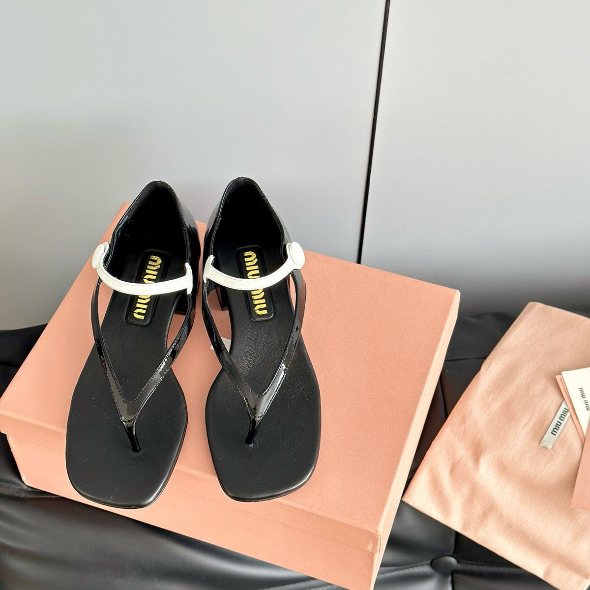MIU M THONG SANDALS