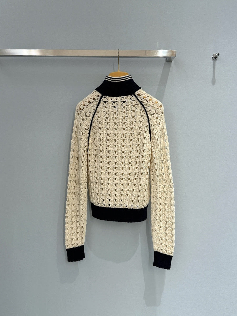 MIU M ZIP CARDIGAN