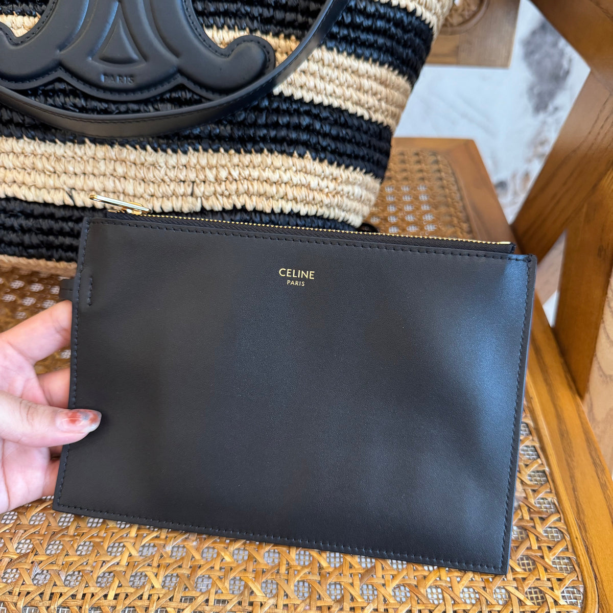 CEL STRIPED COUFFIN PANIER BAG