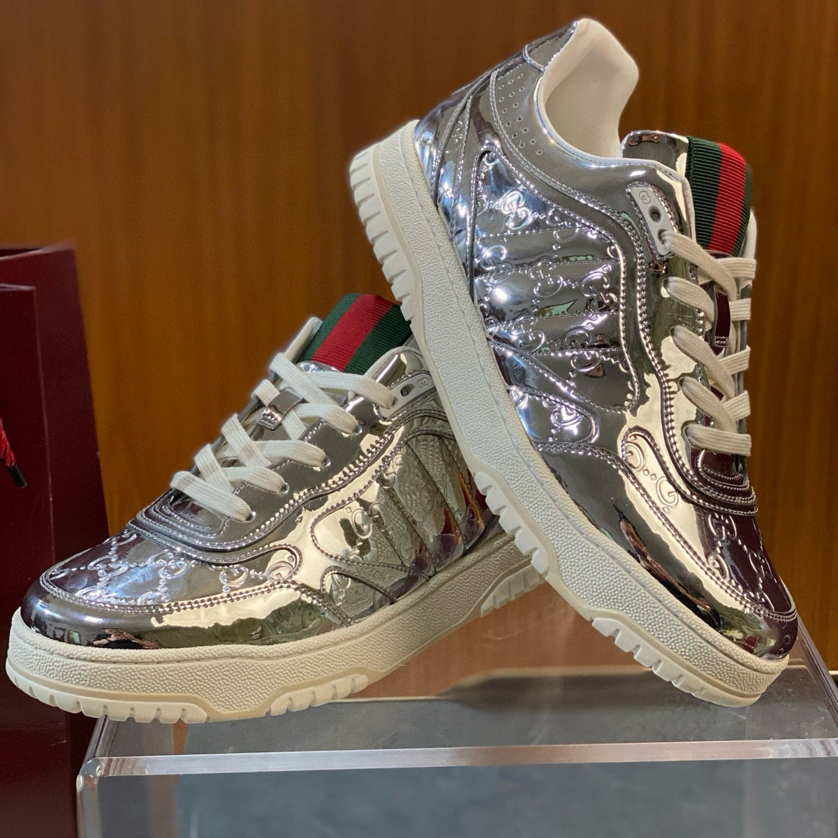 GG RE WEB SNEAKERS