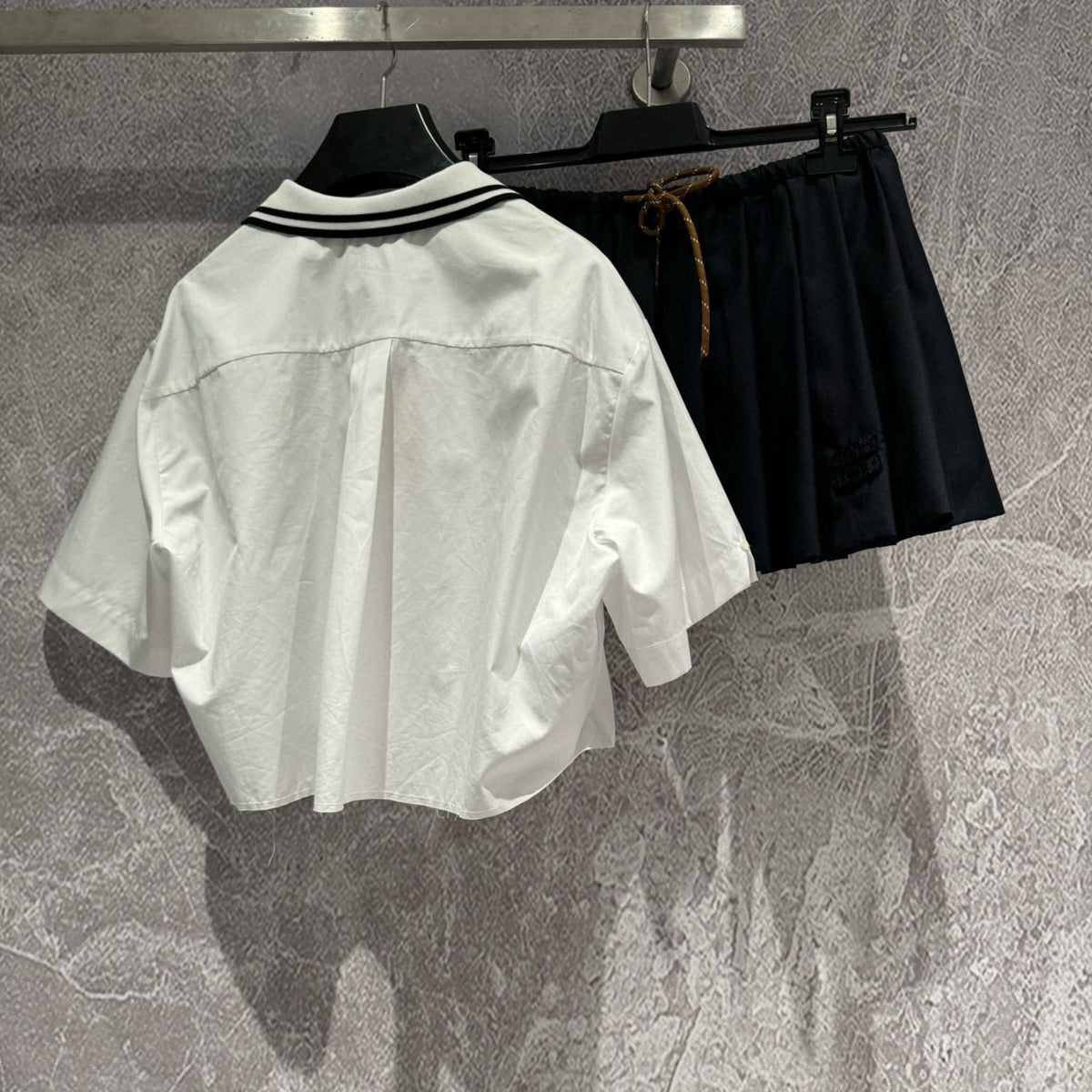 MIU M CROPPED SHIRT