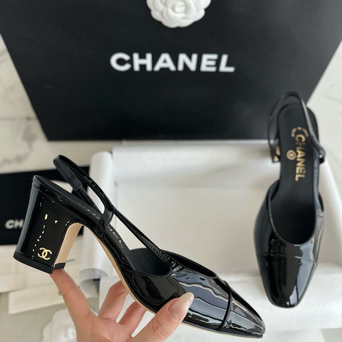 CC SLINGBACK HEELS