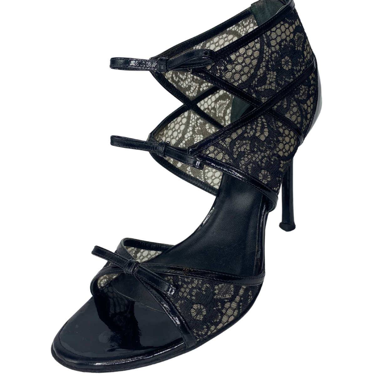 Versace Lace Cage Sandals |US7.5|IT37.5|