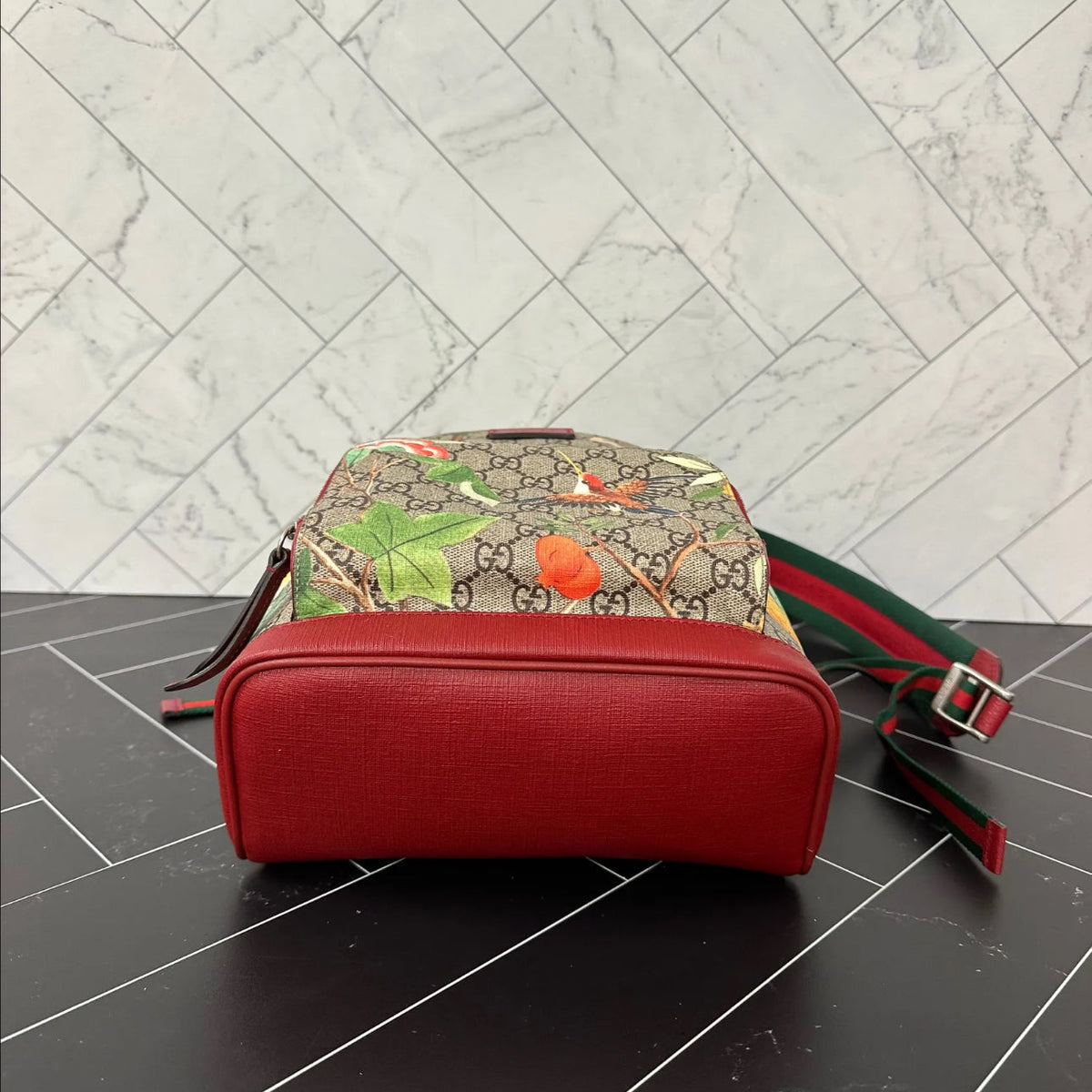 Gucci GG Blooms Supreme Coated Canvas Small Backpack