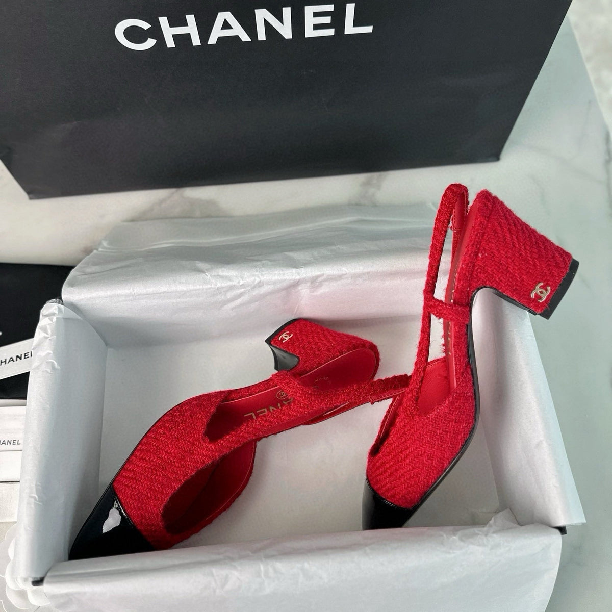 CC SLINGBACK HEELS