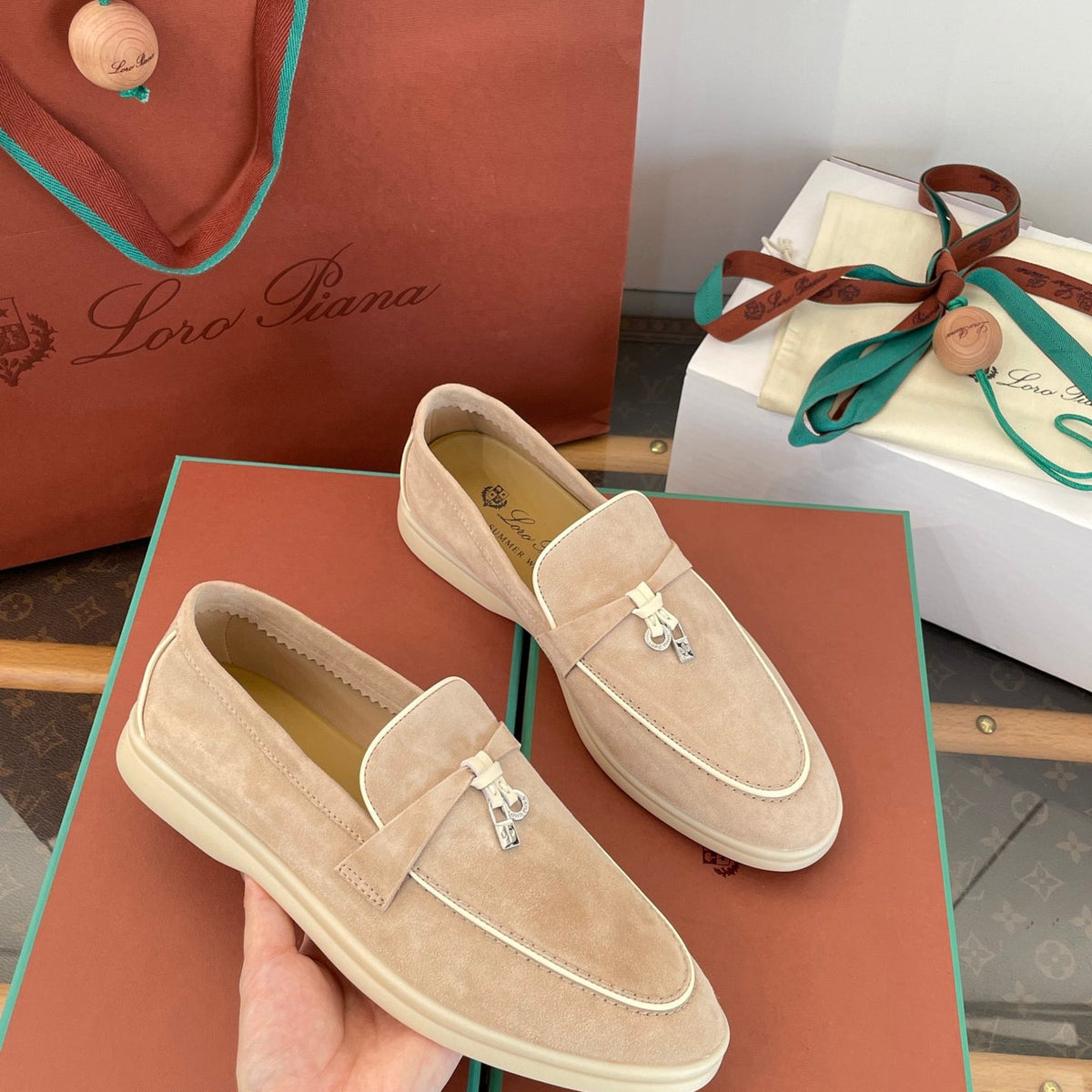 LORO P SUMMER CHARMS LOAFERS