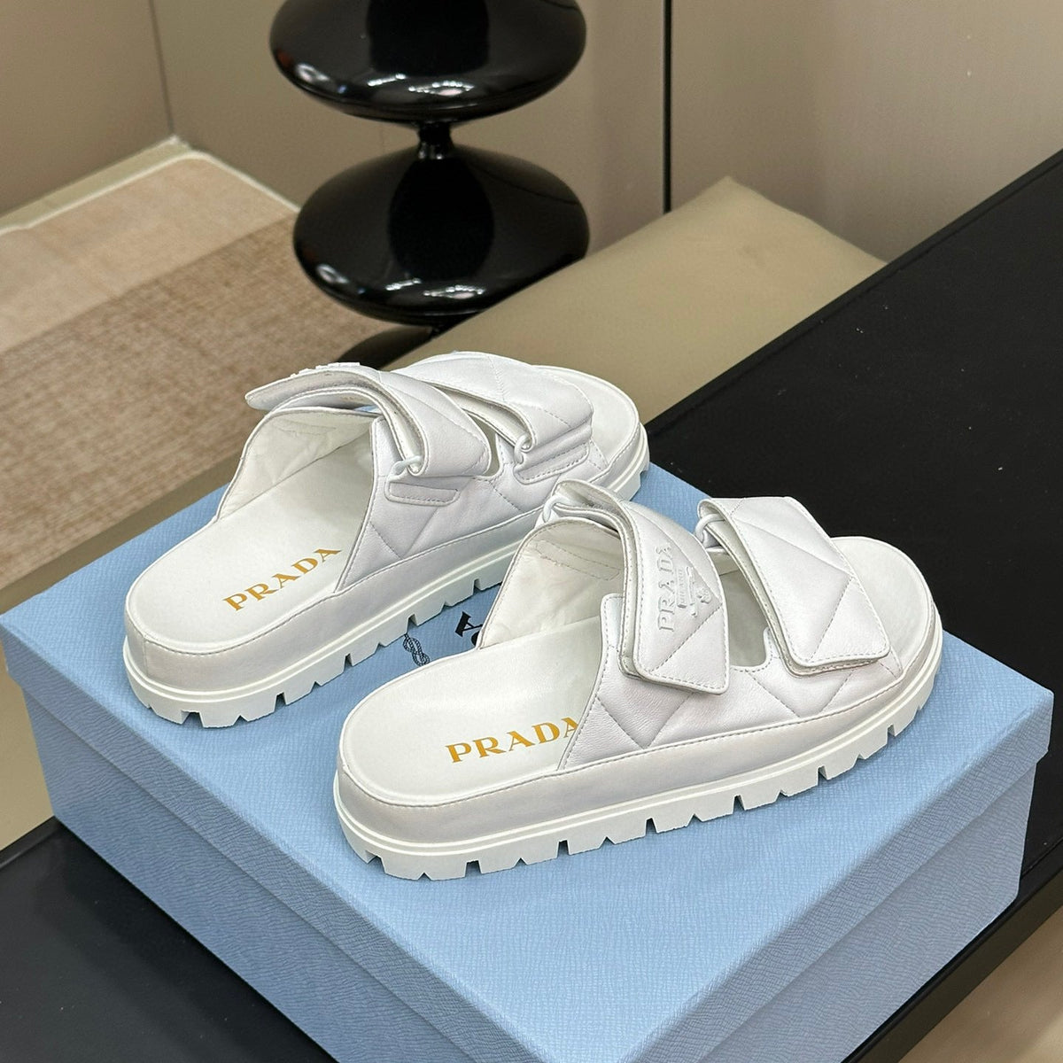 PD NAPPA LEATHER SLIDES