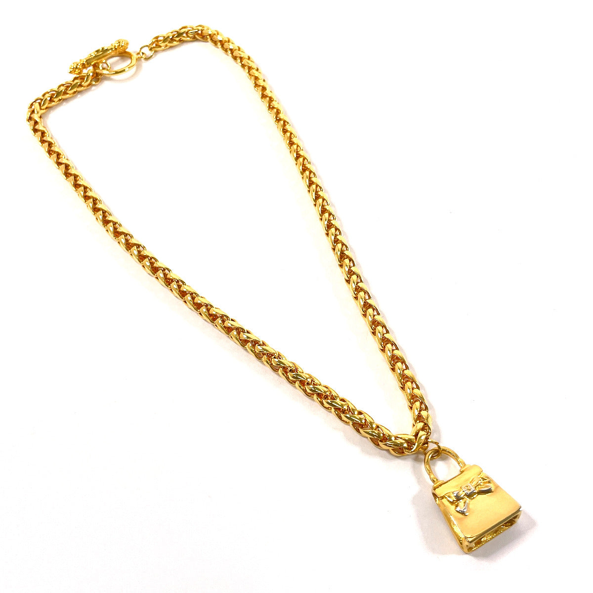 Top quality Fendi Gold Bag Charm Necklace