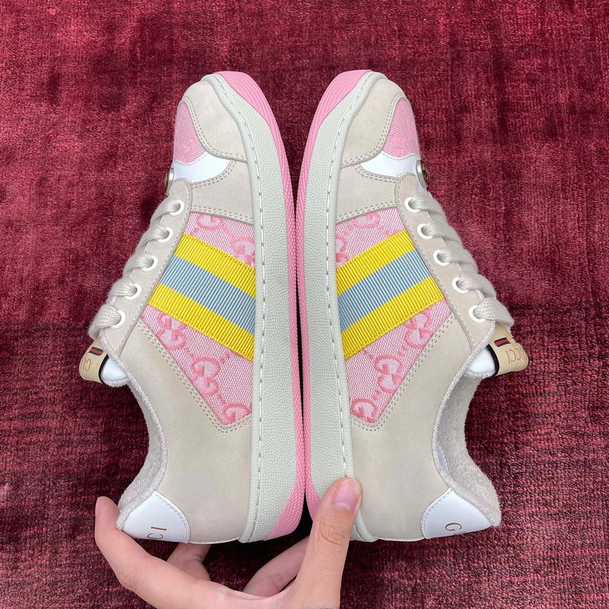GG SCREENER LEATHER SNEAKERS