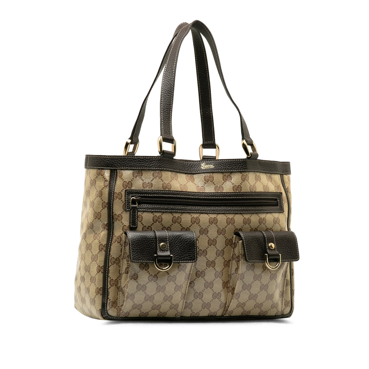 GUCCI GG Canvas Abbey Pocket Tote Tote Bag