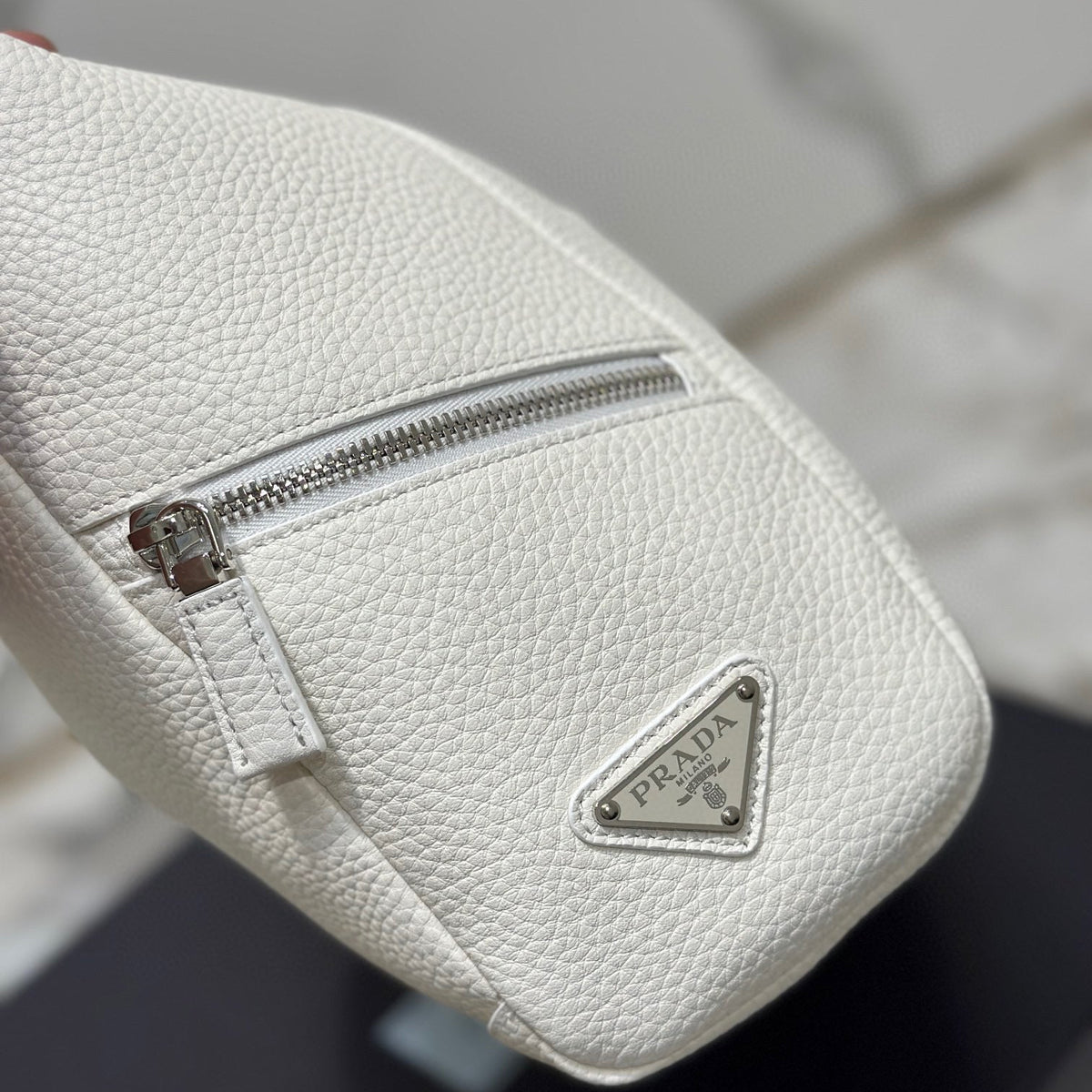 PD LEATHER BAG WITH SHOULDER STRAP