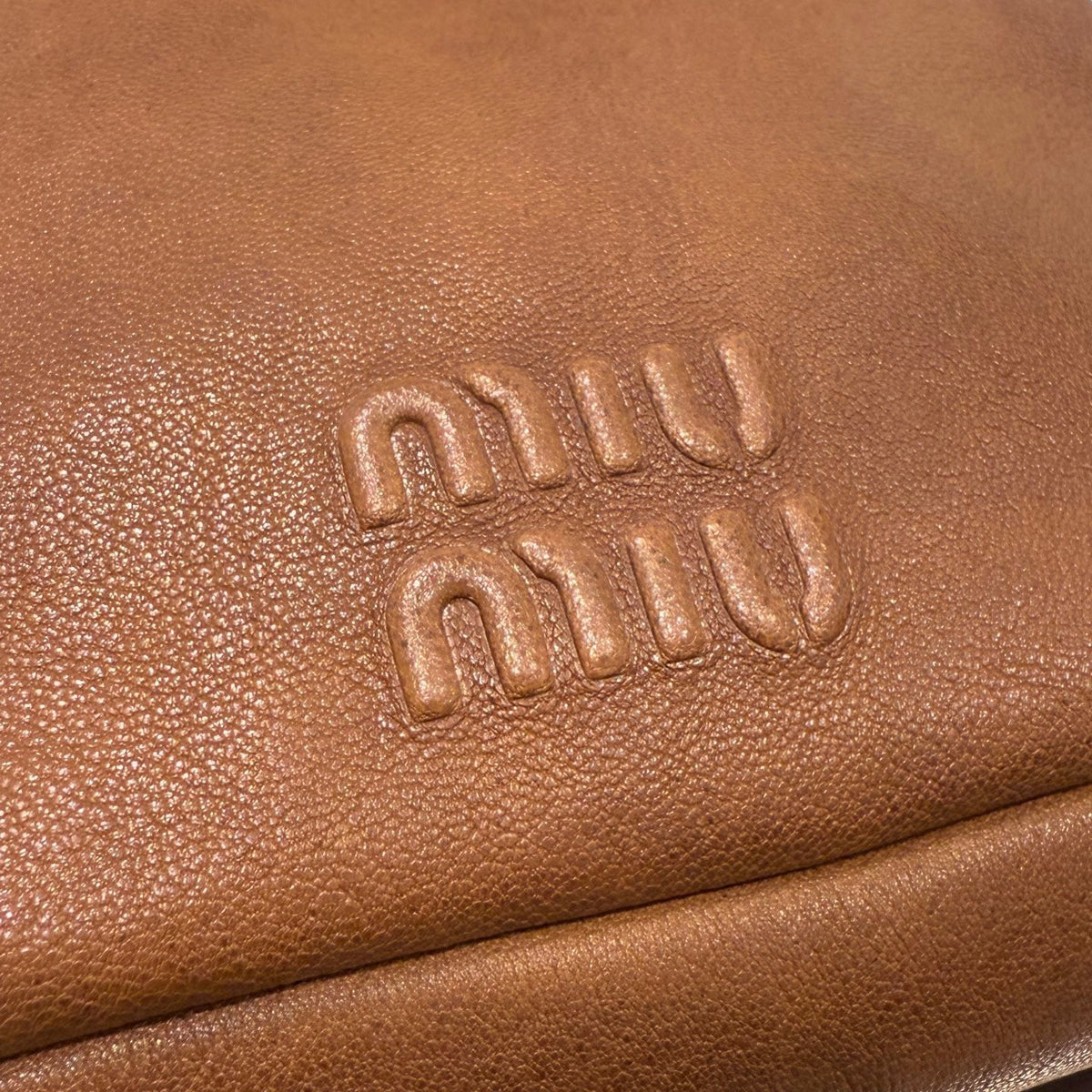 MIU M NAPPA LEATHER POUCH
