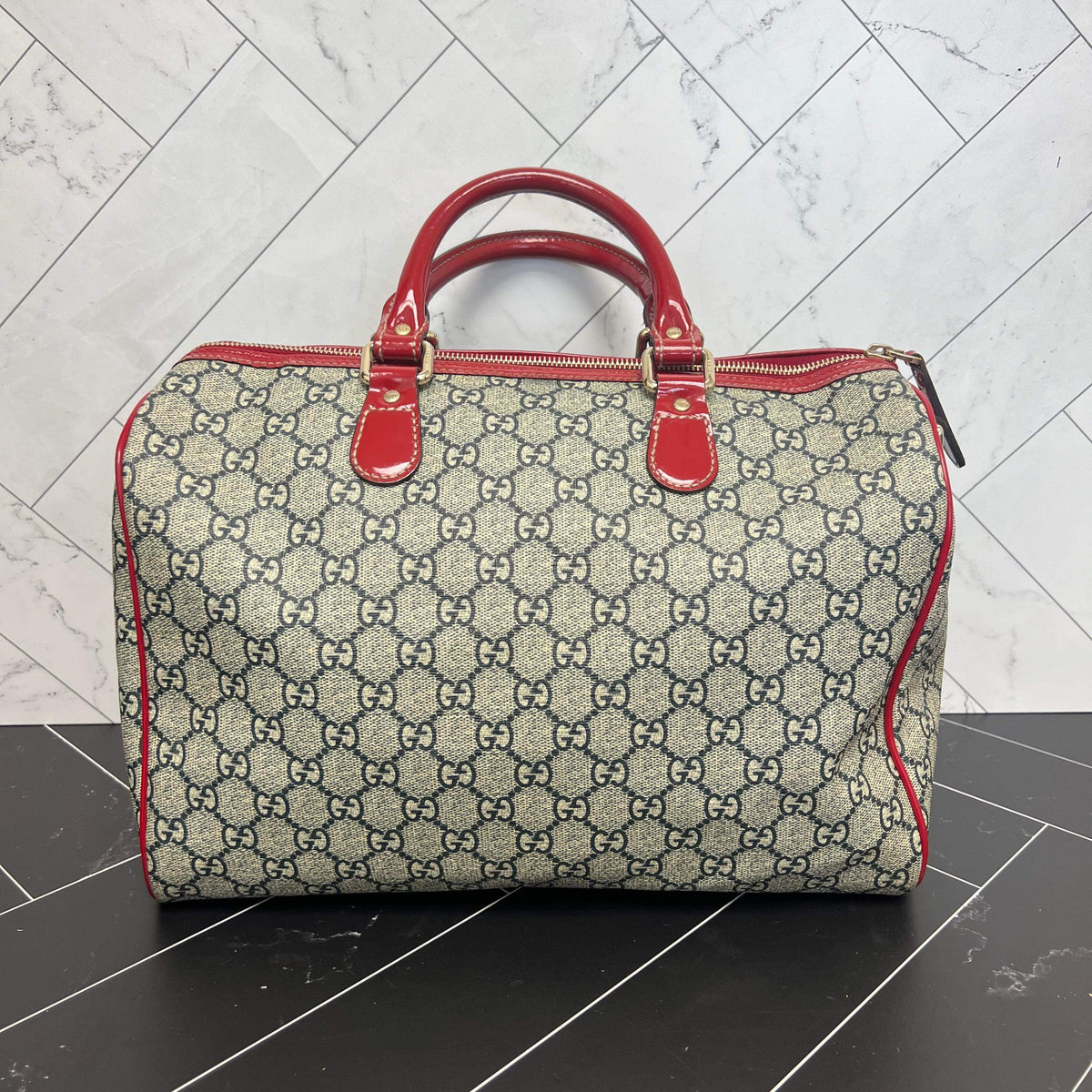 Gucci GG Tattoo Heart Medium Joy Boston Red