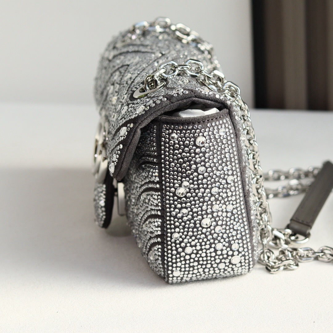 GG MARMONT CRYSTALS SMALL BAG