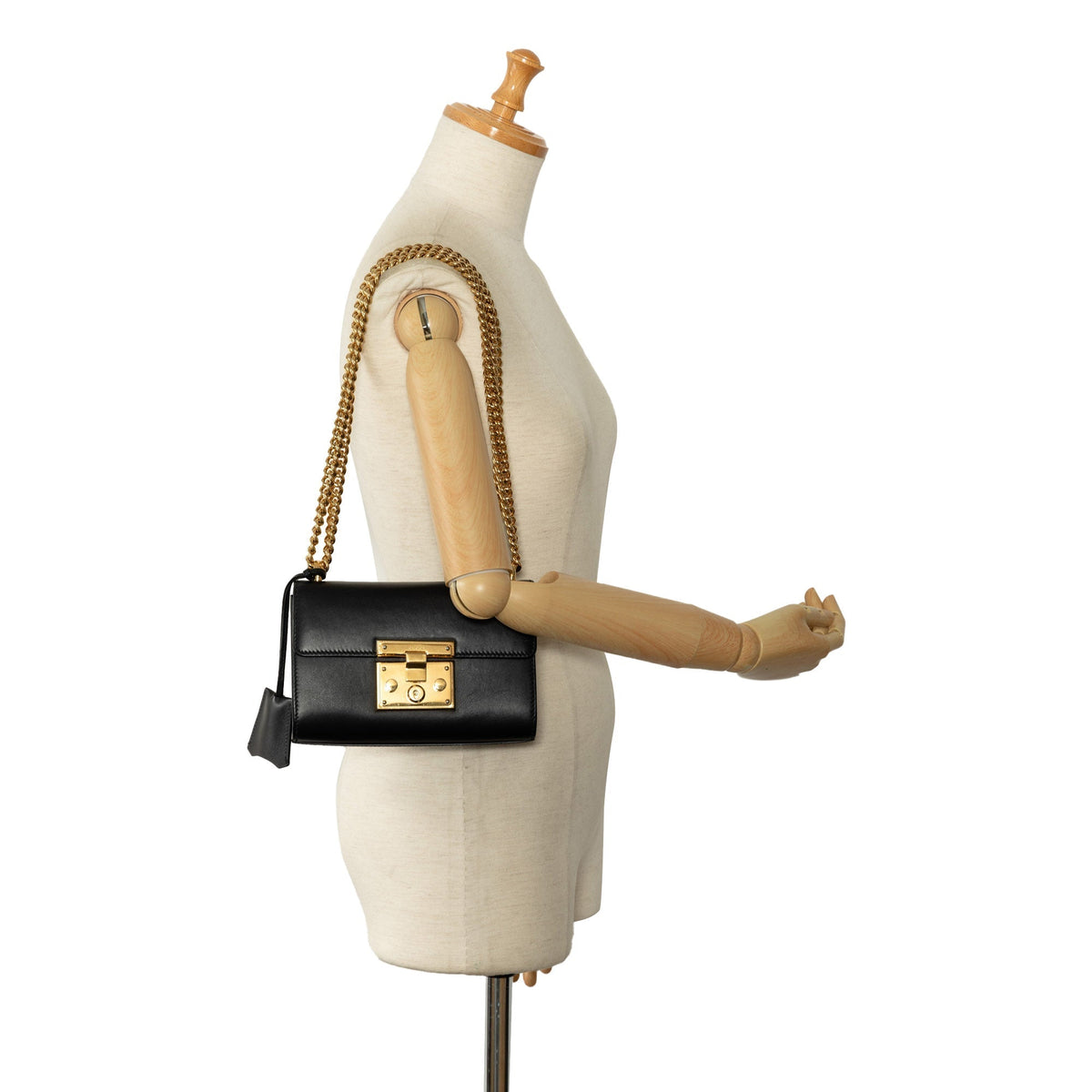 GUCCI Small Leather Padlock Crossbody Bag