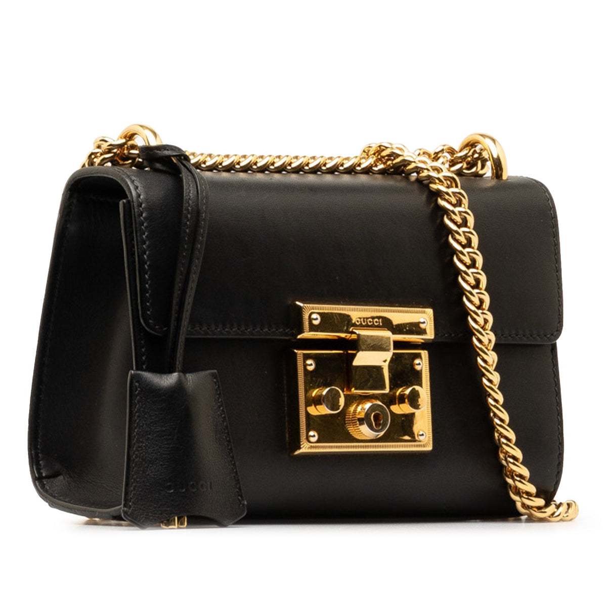 GUCCI Small Leather Padlock Crossbody Bag