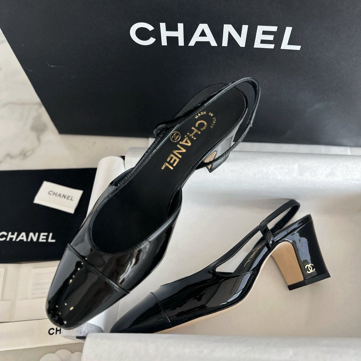 CC SLINGBACK HEELS