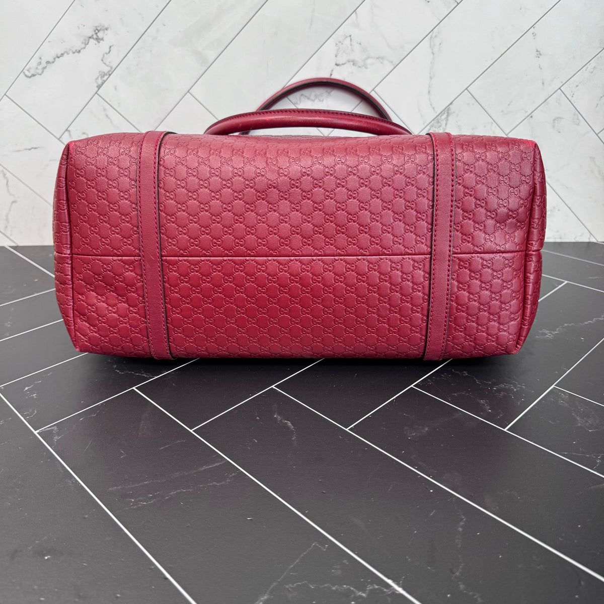 Gucci Red Microguccissima Leather Joy Tote Bag