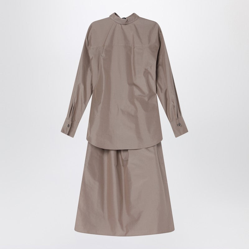 Fendi Barley Cotton And Silk Chemisier Dress Women