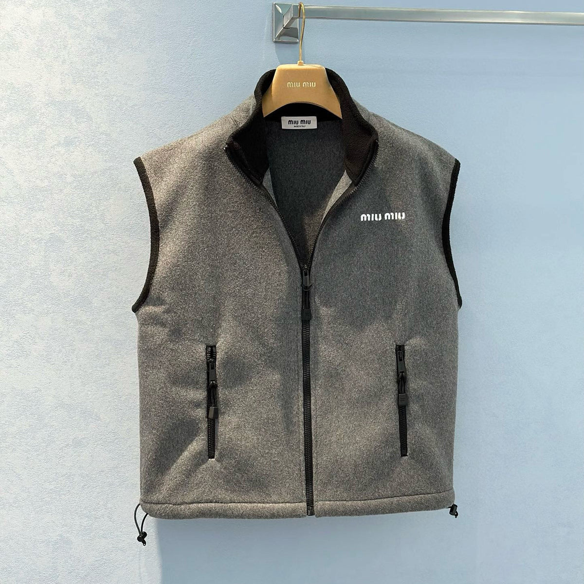 MIU M FLEECE VEST