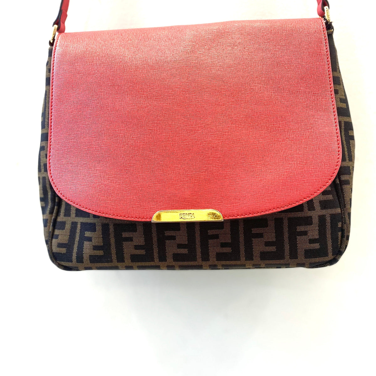 FENDI ZUCCA VITELLO ELITE CROSSBODY BAG