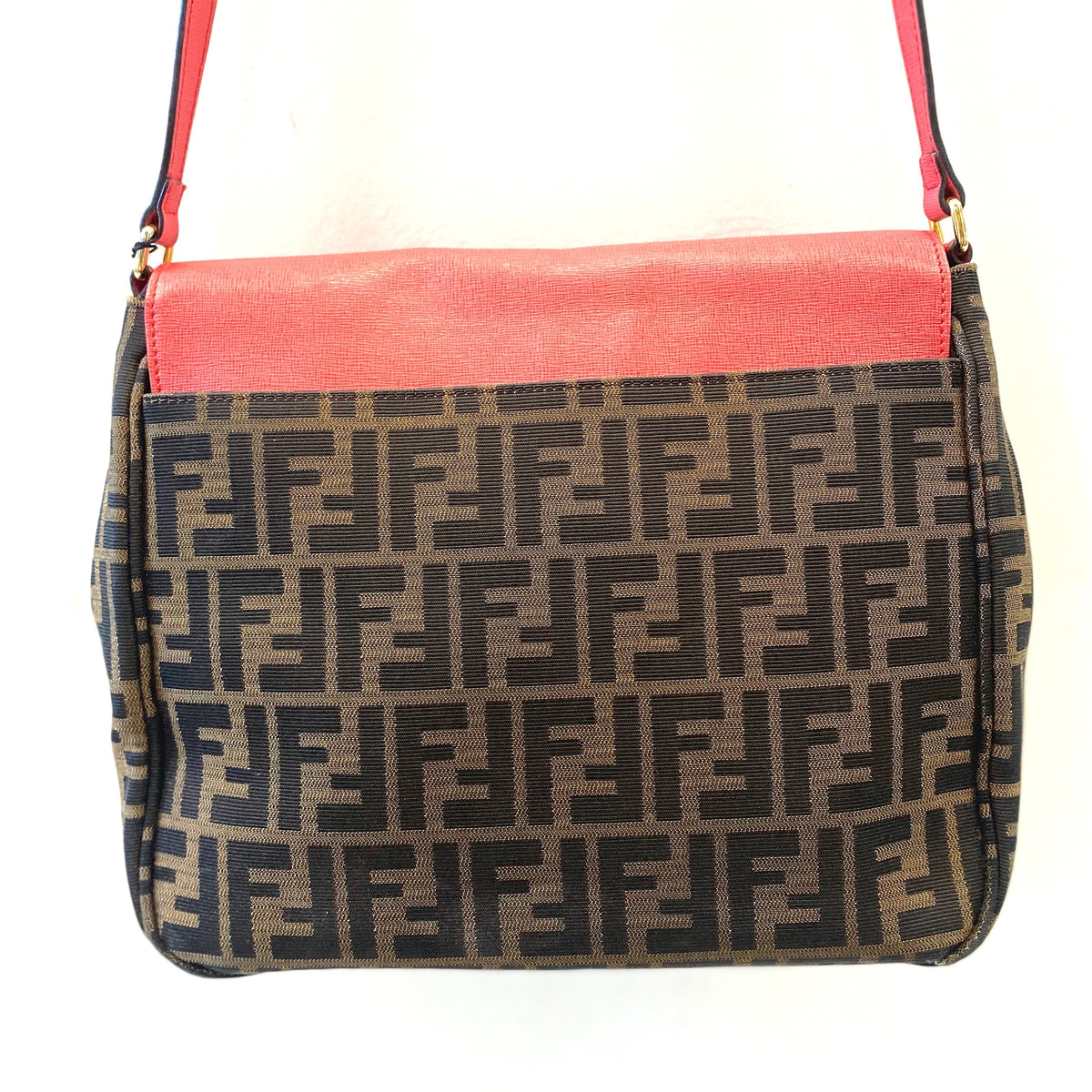 FENDI ZUCCA VITELLO ELITE CROSSBODY BAG