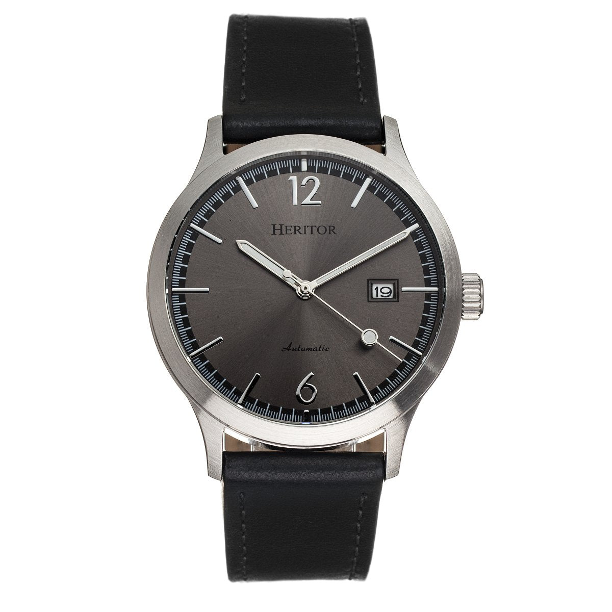 Heritor Automatic Becker Leather-Band Watch w/Date