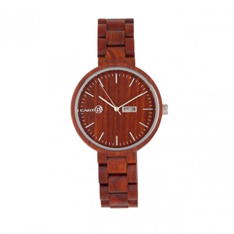 Earth Wood Mimosa Bracelet Watch w/Day/Date