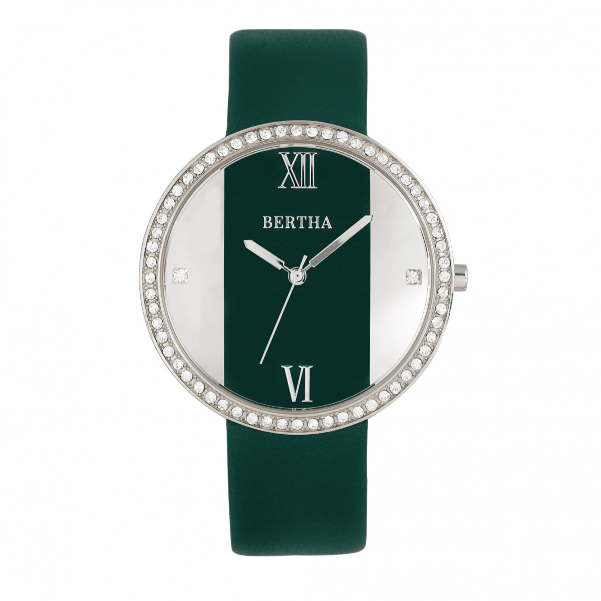 Bertha Ingrid Leather-Band Watch - Teal