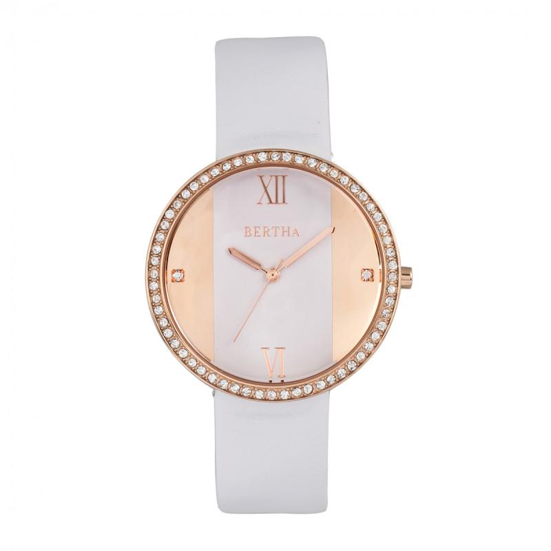 Bertha Ingrid Leather-Band Watch
