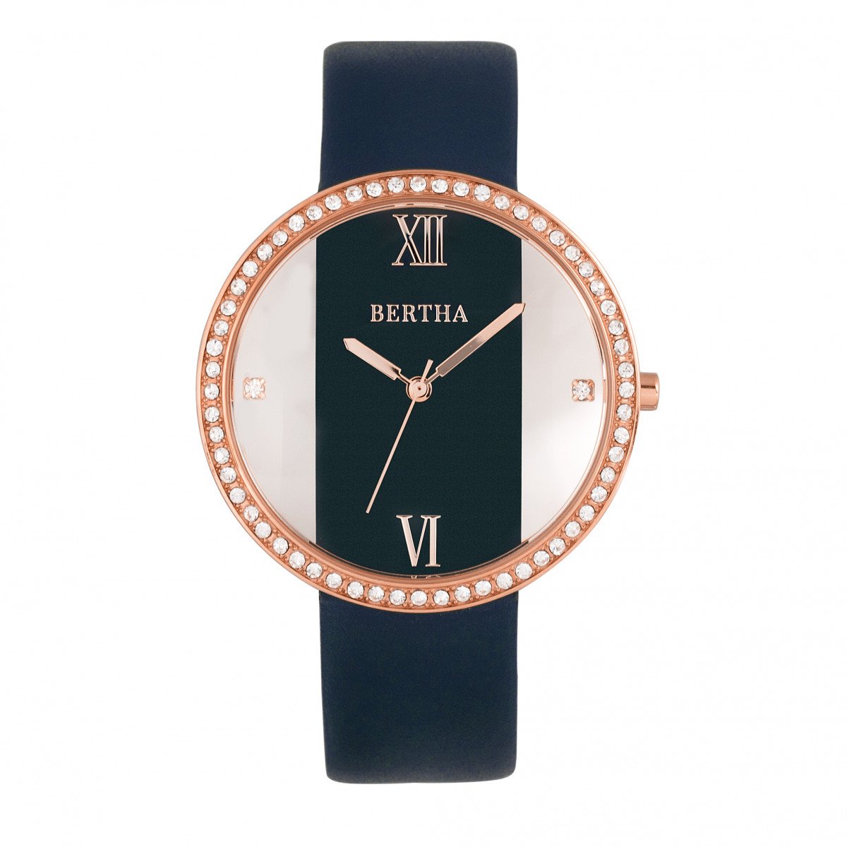 Bertha Ingrid Leather-Band Watch