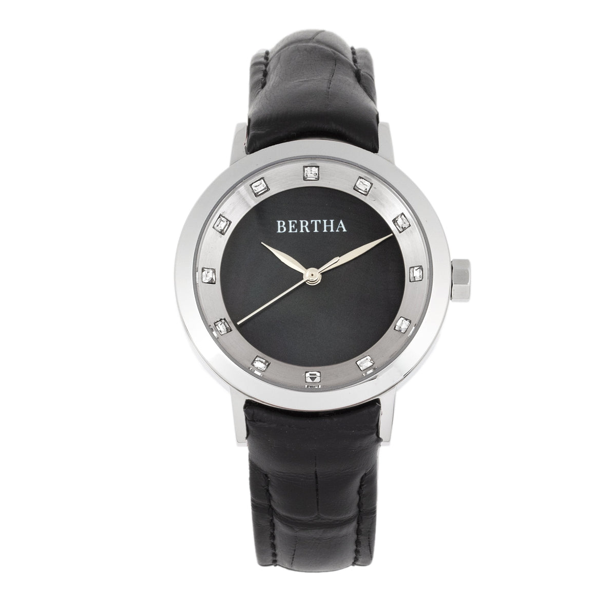 Bertha Cecelia Leather-Band Watch