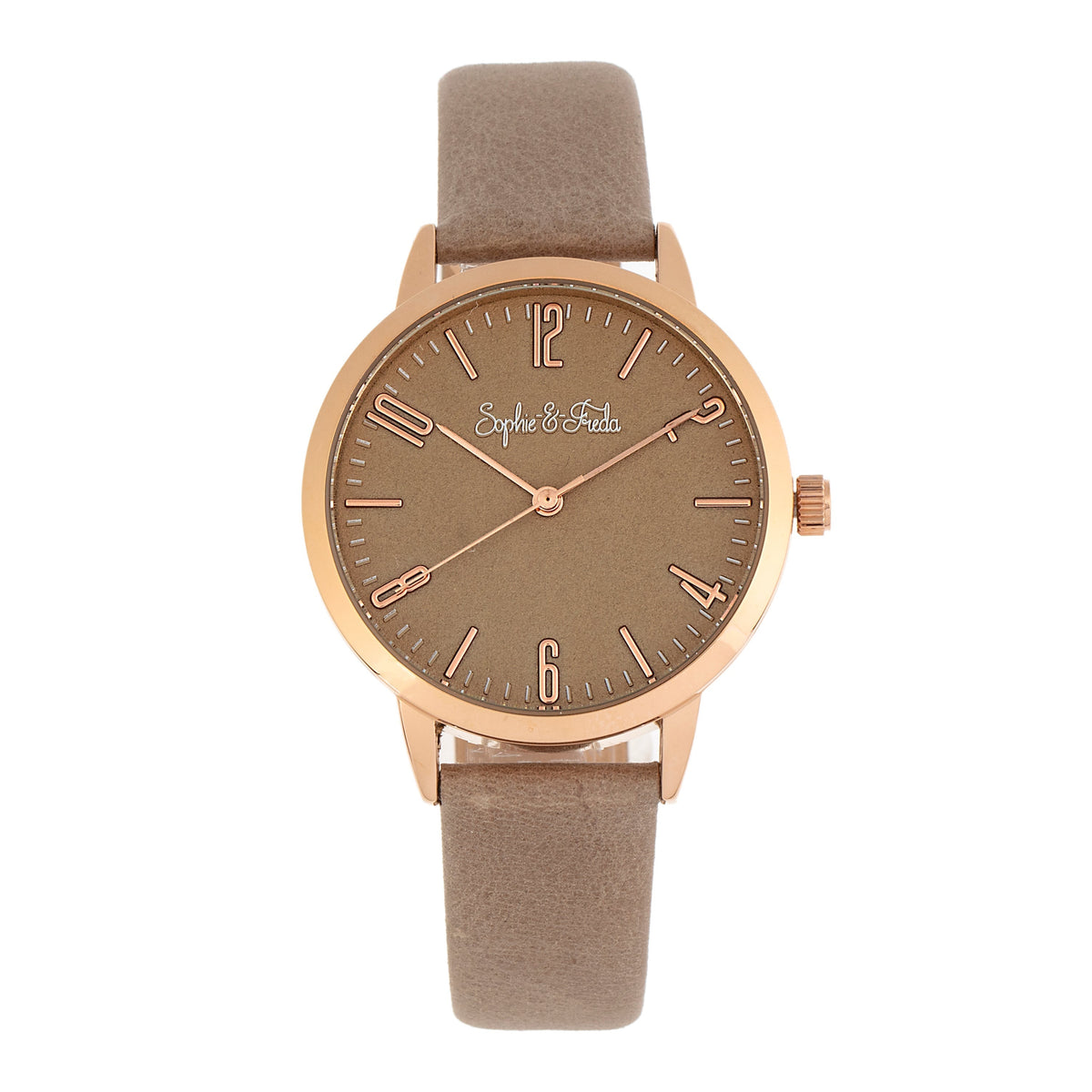 Sophie and Freda Vancouver Leather-Band Watch - Tan