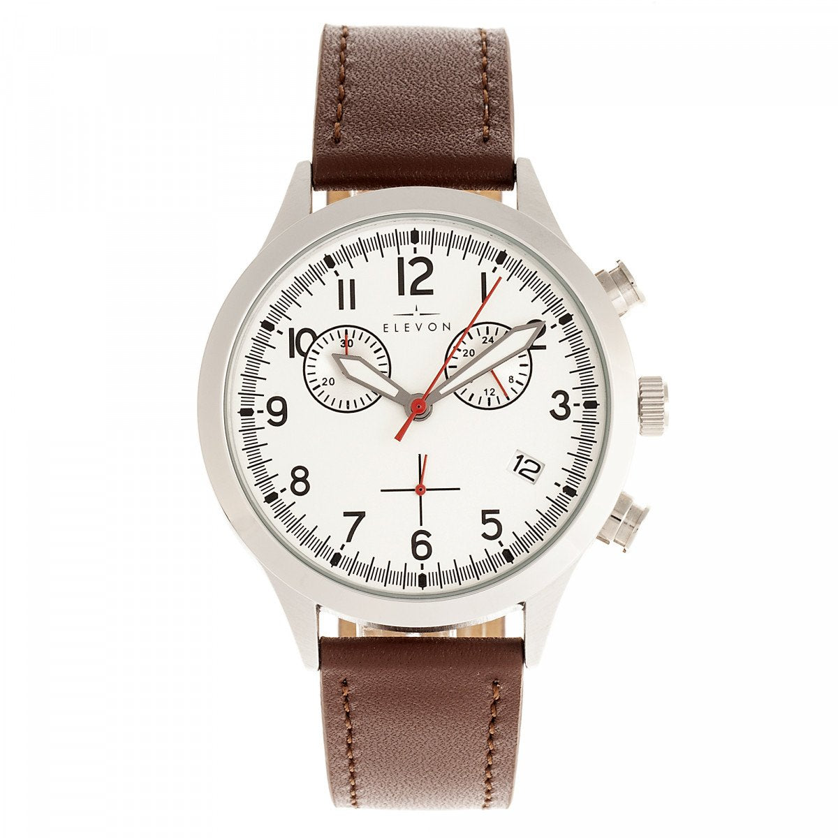 Elevon Antoine Chronograph Leather-Band Watch w/Date