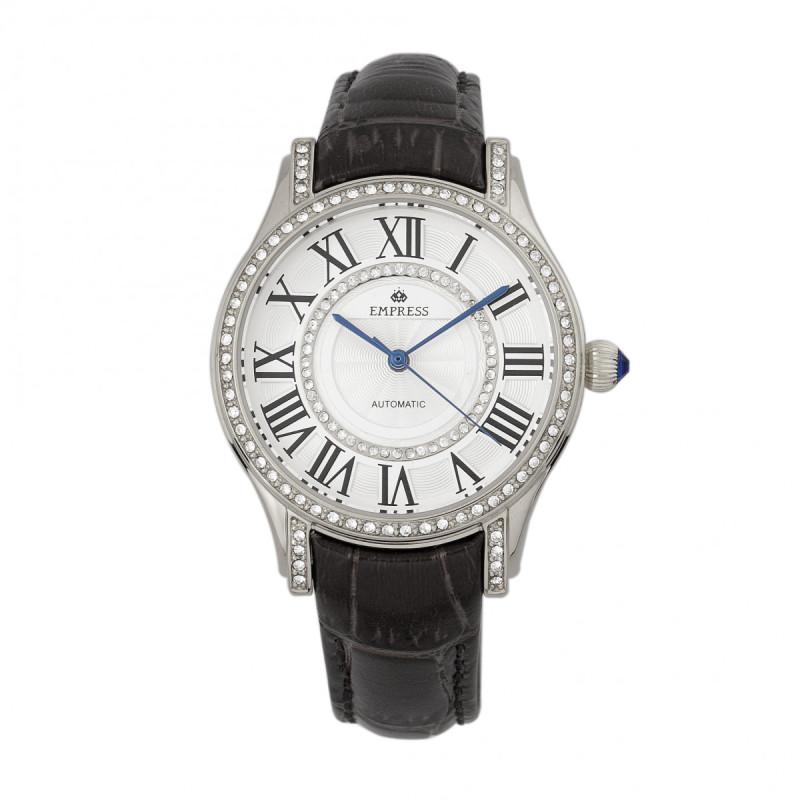 Empress Xenia Automatic Leather-Band Watch