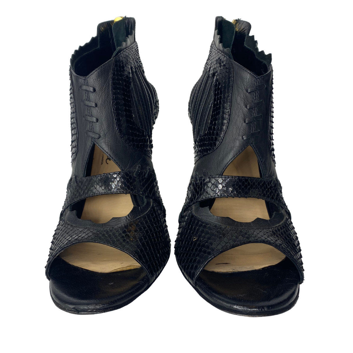 Mechante of London Cage Python Sandals |US10|IT40|