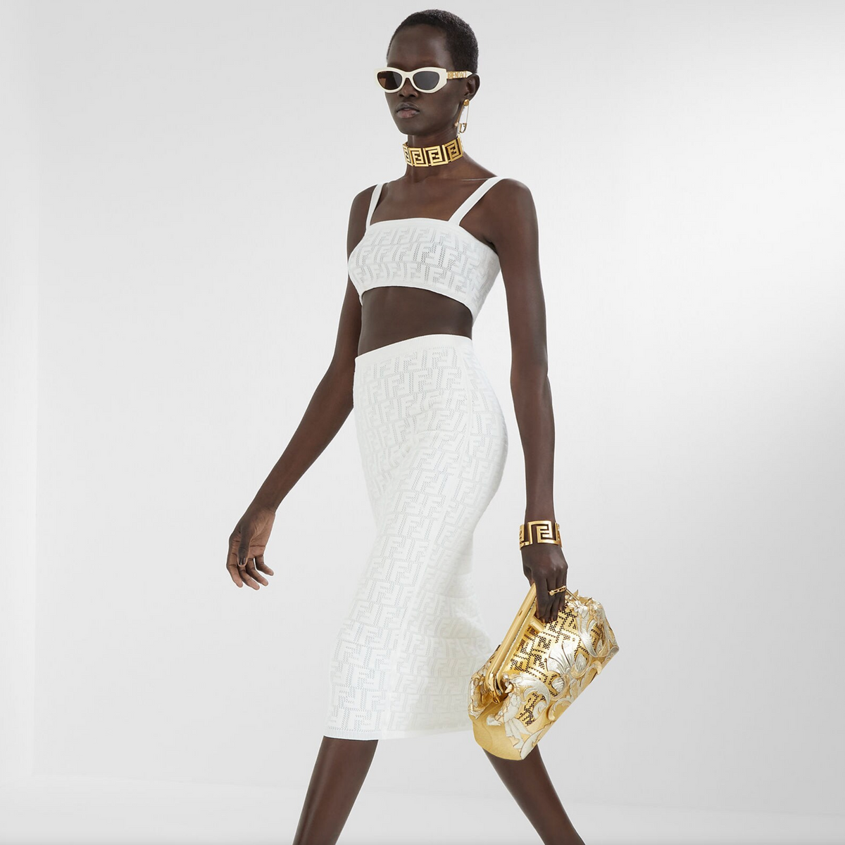 FENDI FF LOGO COVERUP TOP