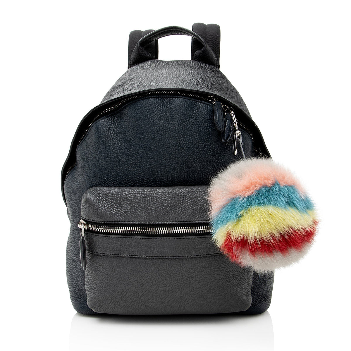 Top quality Fendi Fox Fur Rainbow Pom Pom Bag Charm - FINAL SALE (SHF-18265)