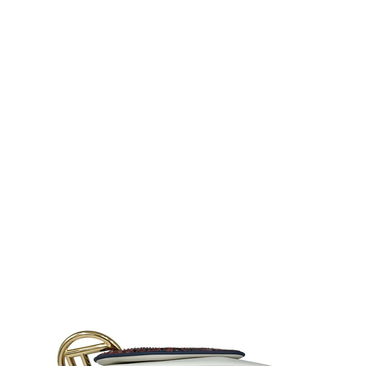 Triplette Clutch White Red