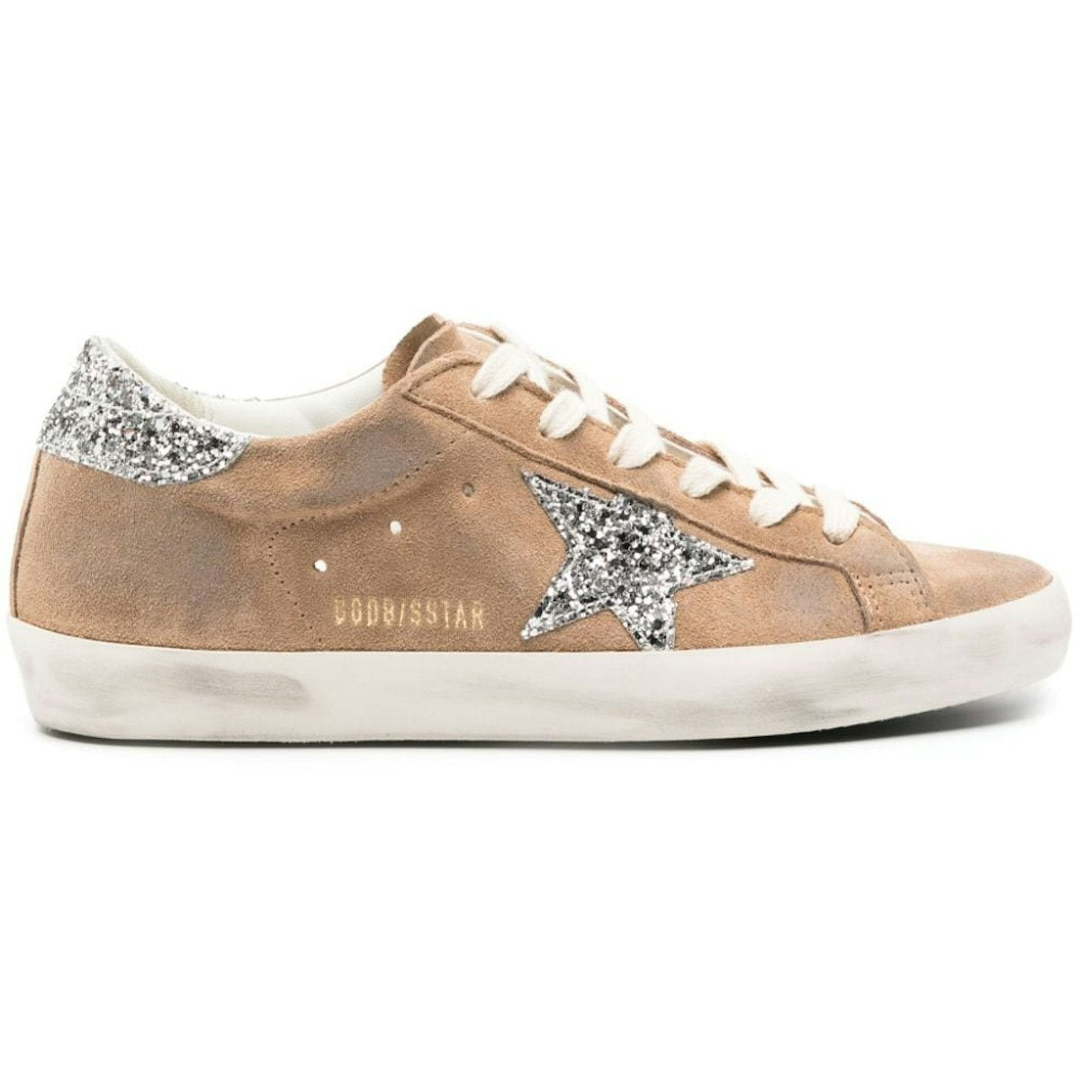 SUPER STAR SUEDE UPPER GLITTER STAR