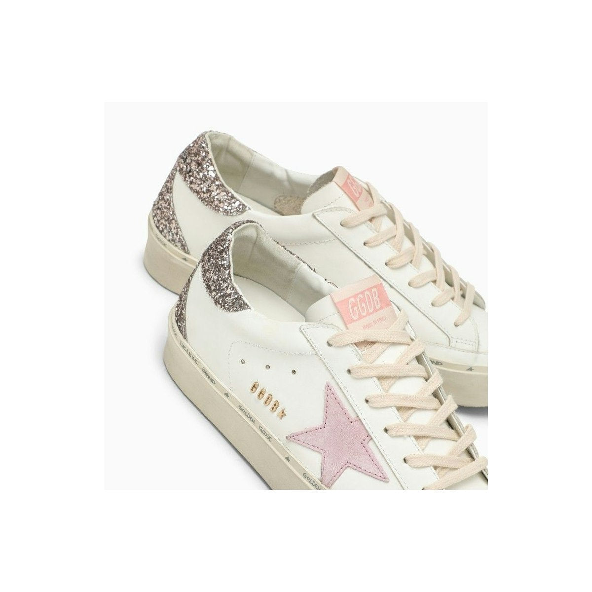 HI-STAR WHITE/PINK/GLITTER SNEAKER