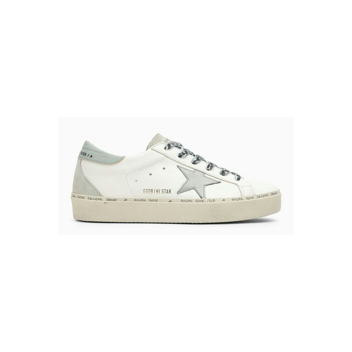 LOW HI STAR WHITE SNEAKERS WITH PLATFORM