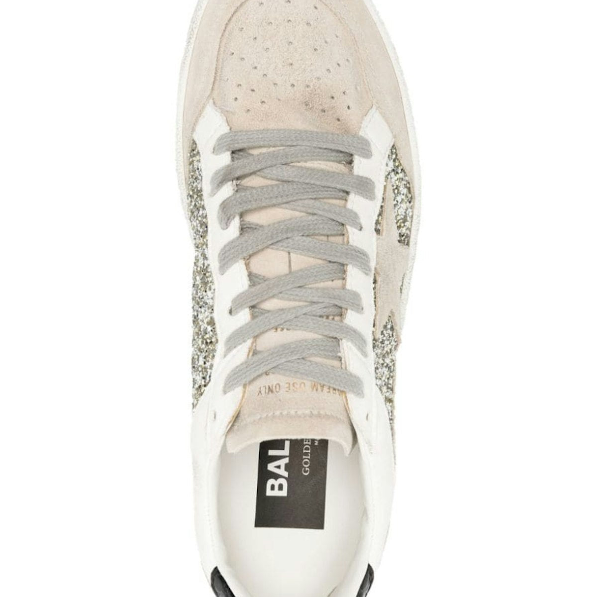 BALL STAR GLITTER AND LEATHER UPPER