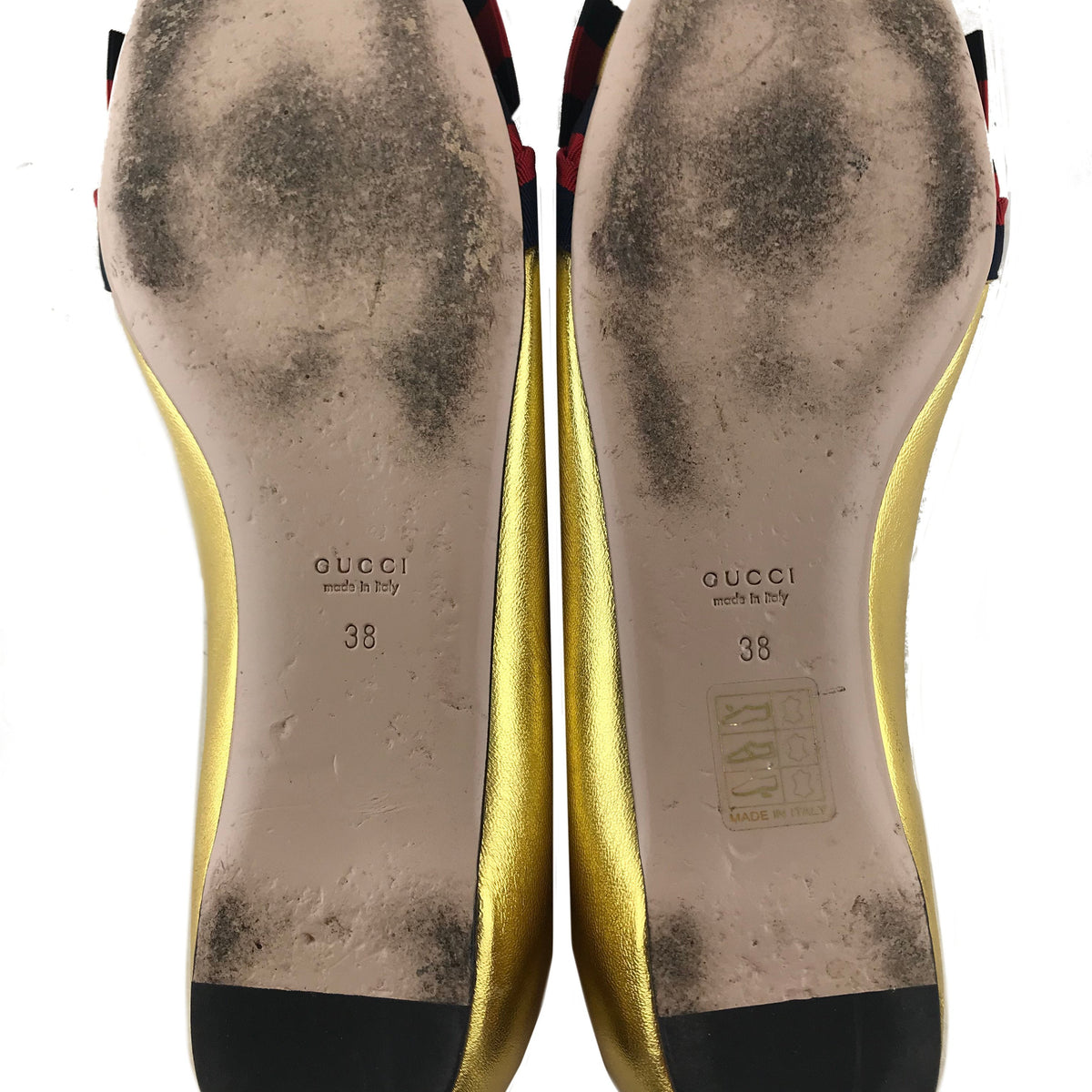 Gucci Aline Leather Flats Size 8