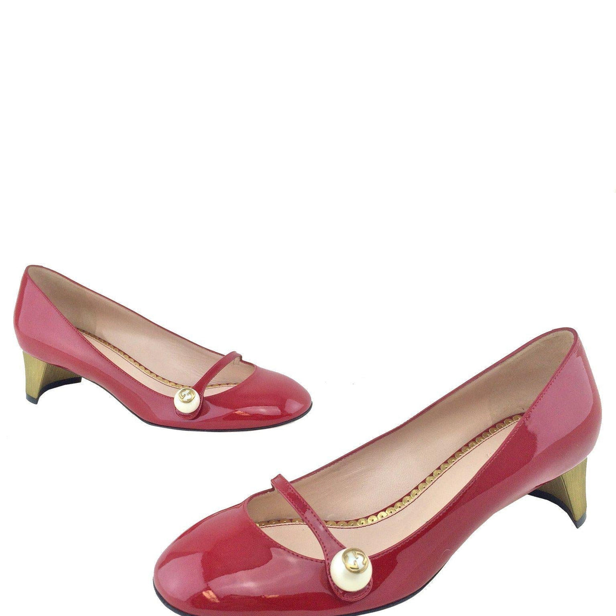 Gucci Arielle Patent Leather Pumps Size 7/37
