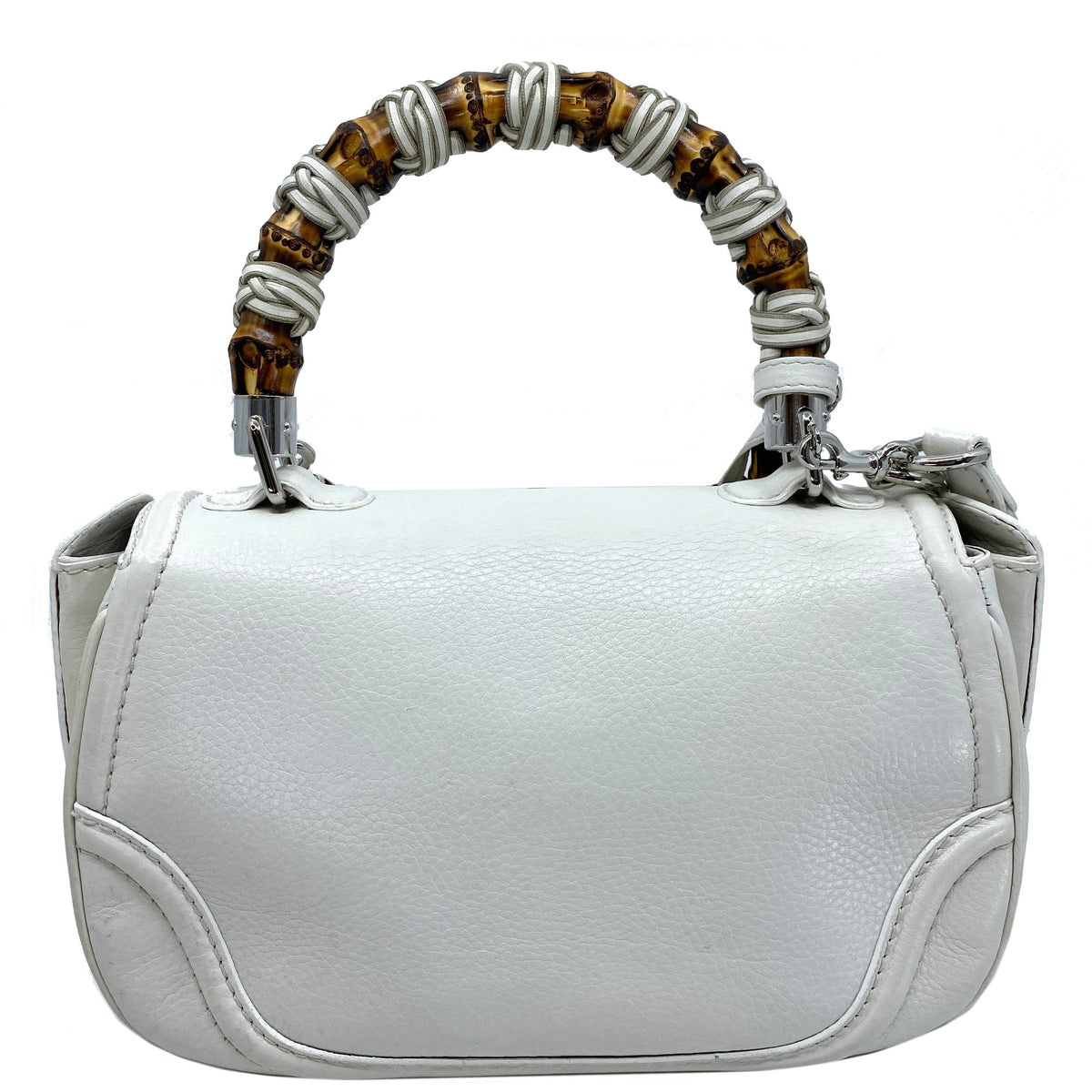 Gucci Bamboo Top Handle Medium Tassel Bag