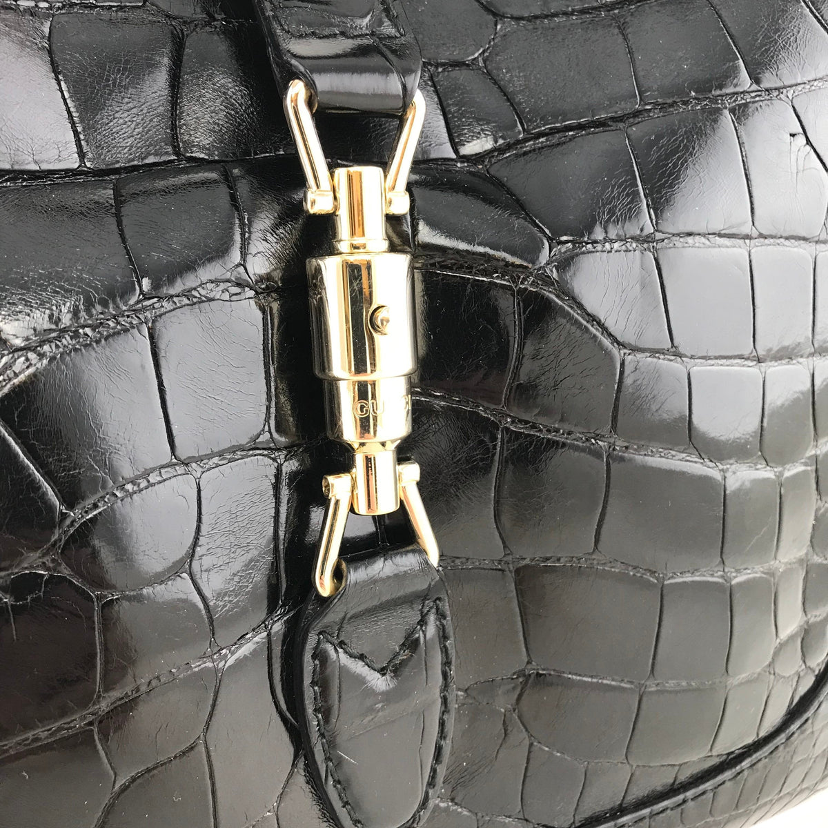Gucci Crocodile Jackie O Hobo Bag