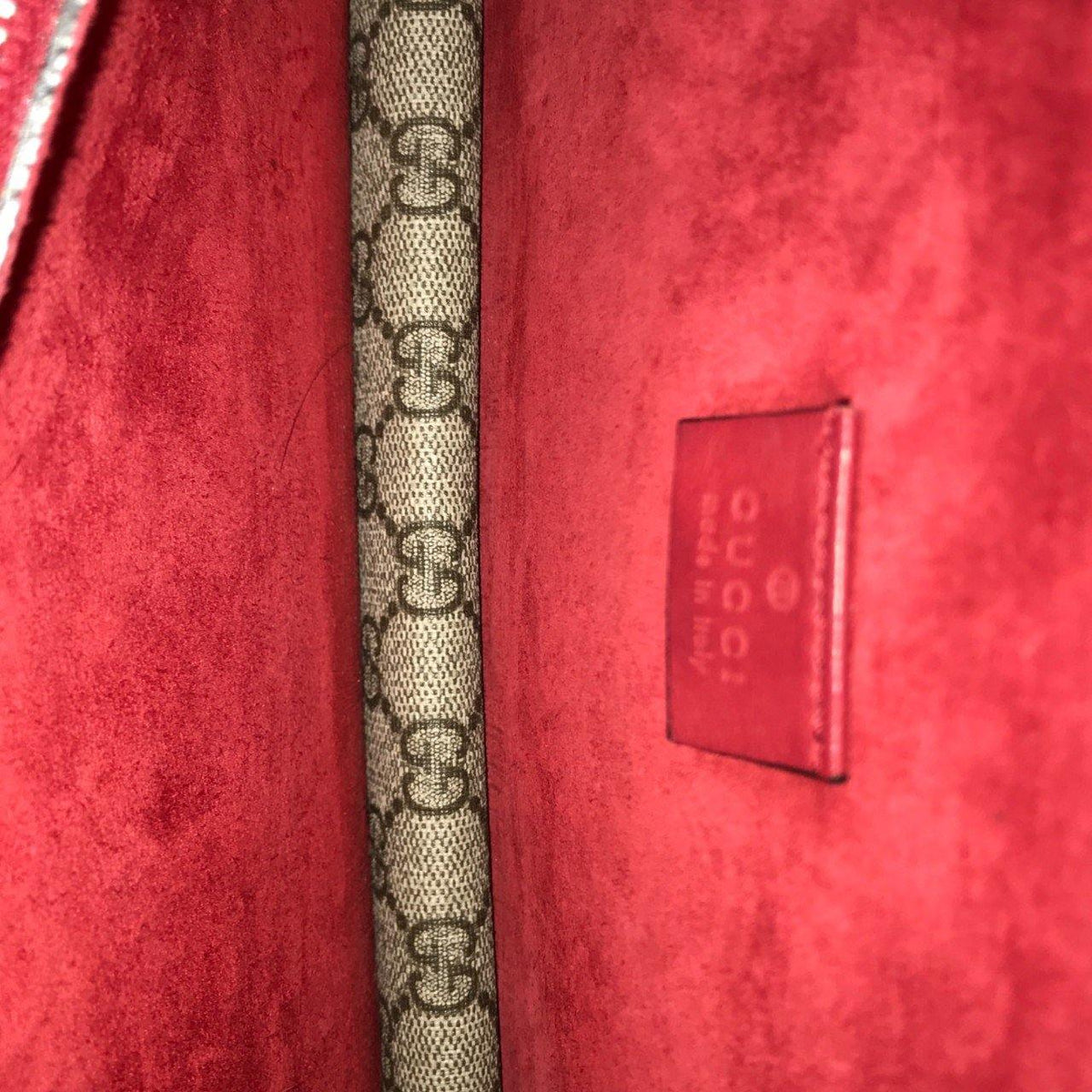 Dionysus GG Supreme Small Shoulder Bag Red