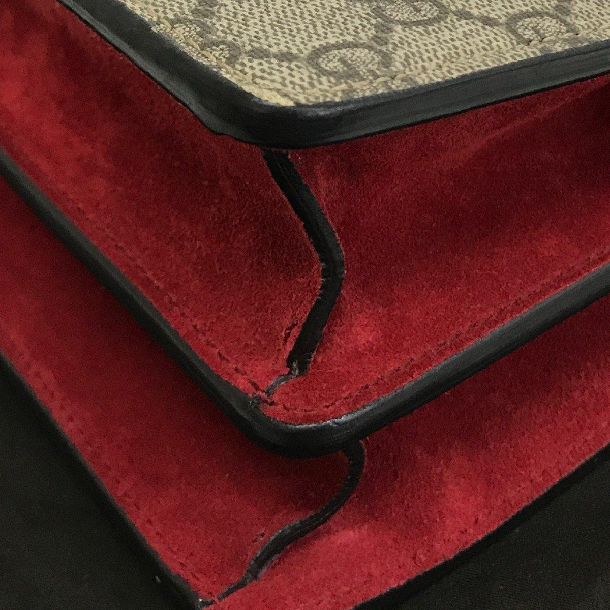 Dionysus GG Supreme Small Shoulder Bag Red